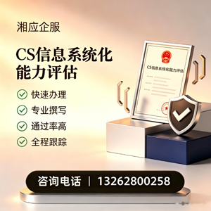 濮阳CS信息系统化能力评估申报服务